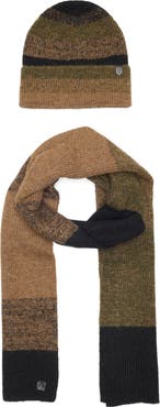 AllSaints Marl Stripe Scarf & Hat Set