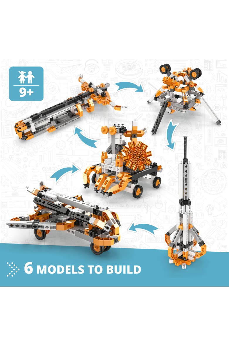 6 Space Themed Models, Alternate, color, Multicolored