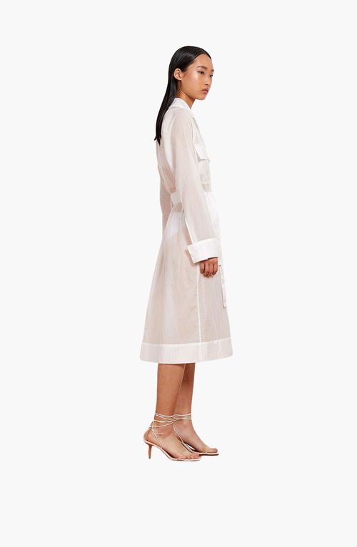 Caalo 2 Length Utility Jacket In Off-white
