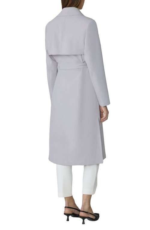 Soia & Kyo Essential Drapey Trench Coat In Stone