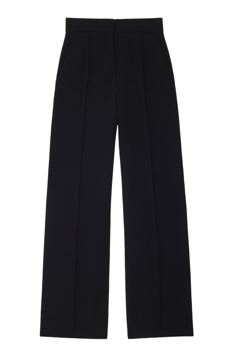 Another Tomorrow DOPPIO WIDE LEG PANT, Alternate, color, Black