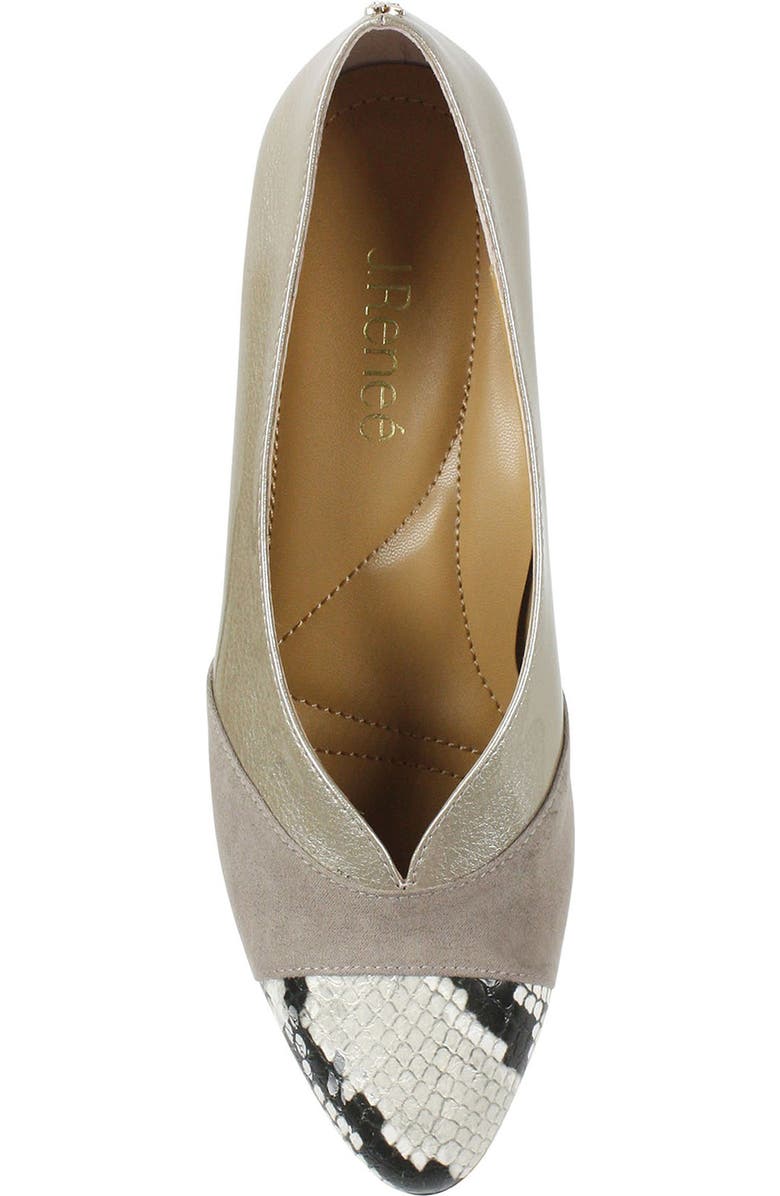 J. Reneé Cap Toe Wedge Pump, Alternate, color,