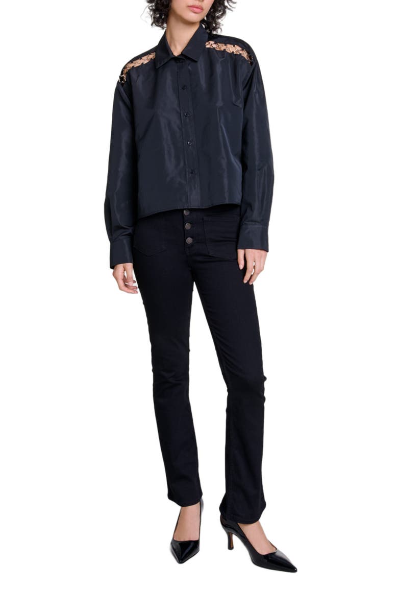 maje Openwork shirt, Main, color, 