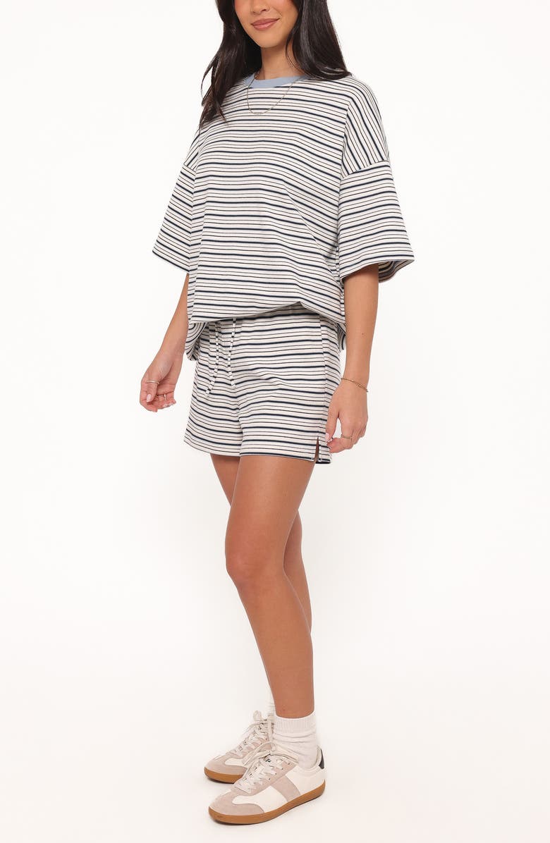 Petal & Pup Hellen Stripe Knit T-Shirt & Shorts Set, Alternate, color,
