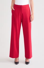 Misook Seamed Wide Leg Pants