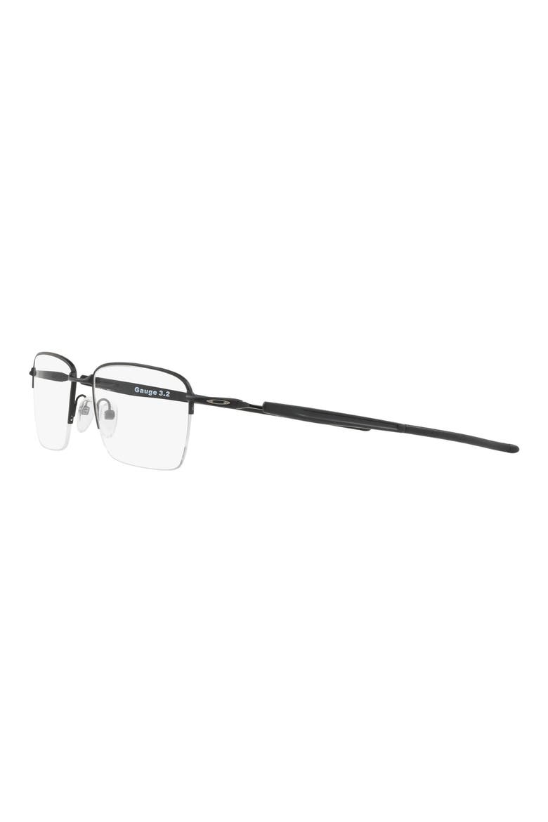 Gauge 3.2 Blade 54mm Semi Rimless Rectangular Optical Glasses, Alternate, color, MATTE BLACK