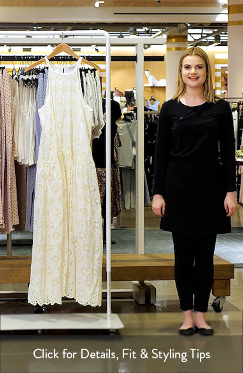 Embroidered Drop Waist Maxi Dress, sales video thumbnail