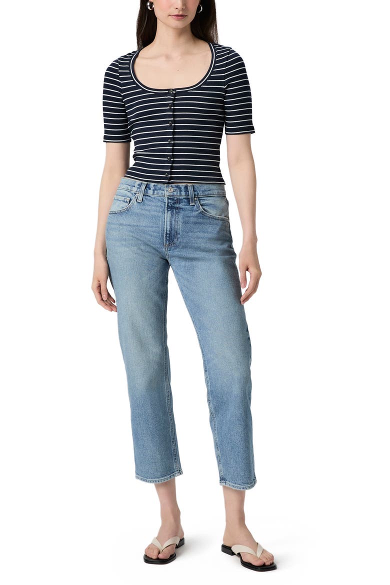 Morgan Mid Rise Ankle Straight Leg Jeans, Alternate, color, COSTAR