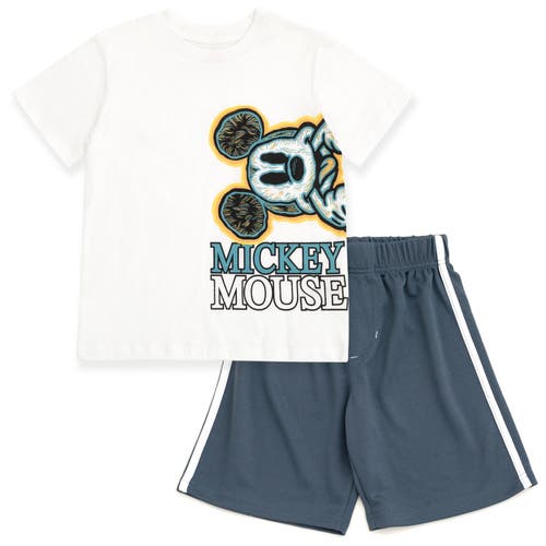 Disney Mickey Mouse & Friends T-shirt & Mesh Shorts Set In Multi