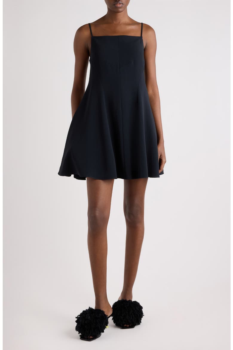 Sliced Minidress, Alternate, color, BLACK