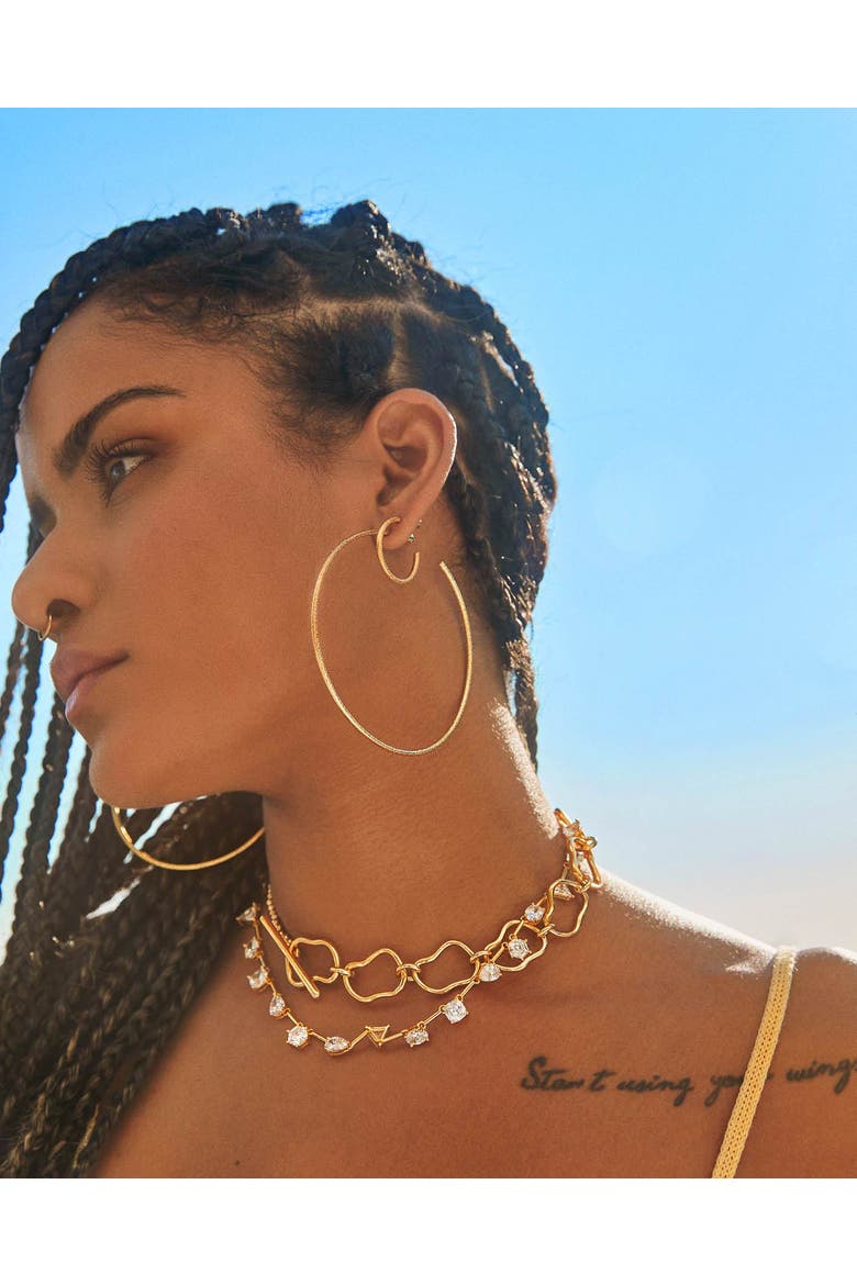 Extra Af Her Hoops, Alternate, color, Silver
