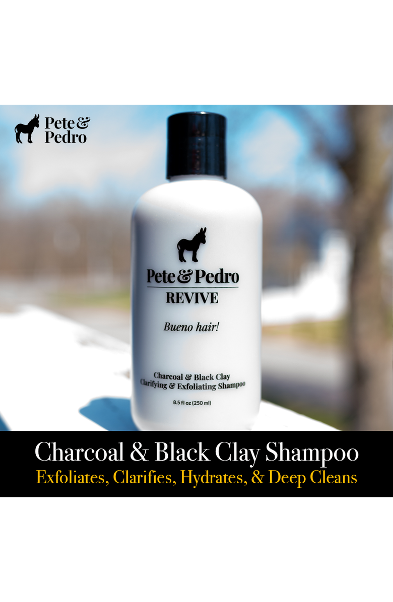 Pete & Pedro REVIVE Black Clay & Charcoal Clarifying & Exfoliating Scalp Shampoo, Alternate, color, NO COLOR