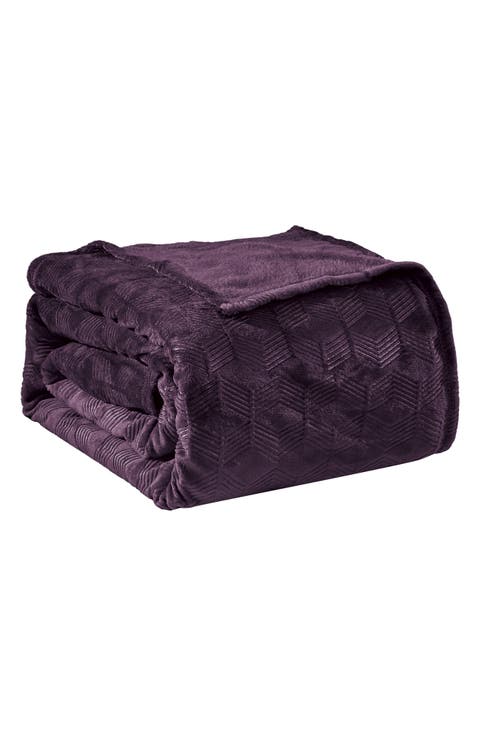 Amrani Embossed Ultrasoft Throw Blanket