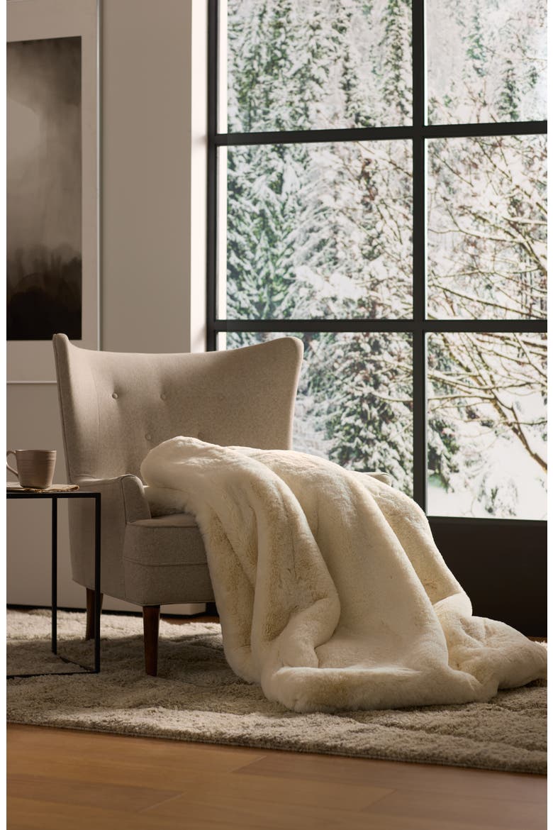 Super Plush Large Cuddle Blanket, Alternate, color, CREME