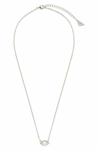 Sterling Forever Jamie Marquise Cubic Zirconia Pendant Necklace