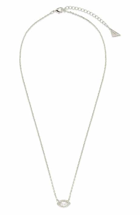 Sterling Forever Jamie Marquise Cubic Zirconia Pendant Necklace