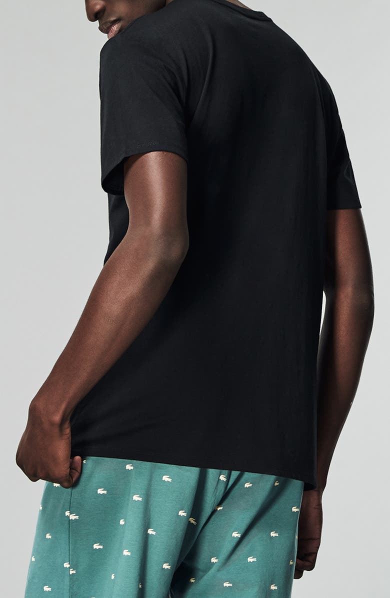 Lacoste 3-Pack Slim Fit Essentials V-Neck T-Shirts, Alternate, color, 