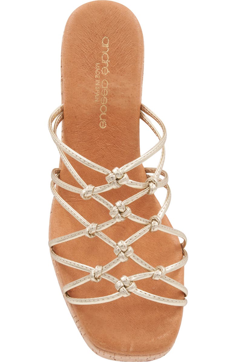 André Assous Camryn Platform Slide Sandal, Alternate, color, Platino