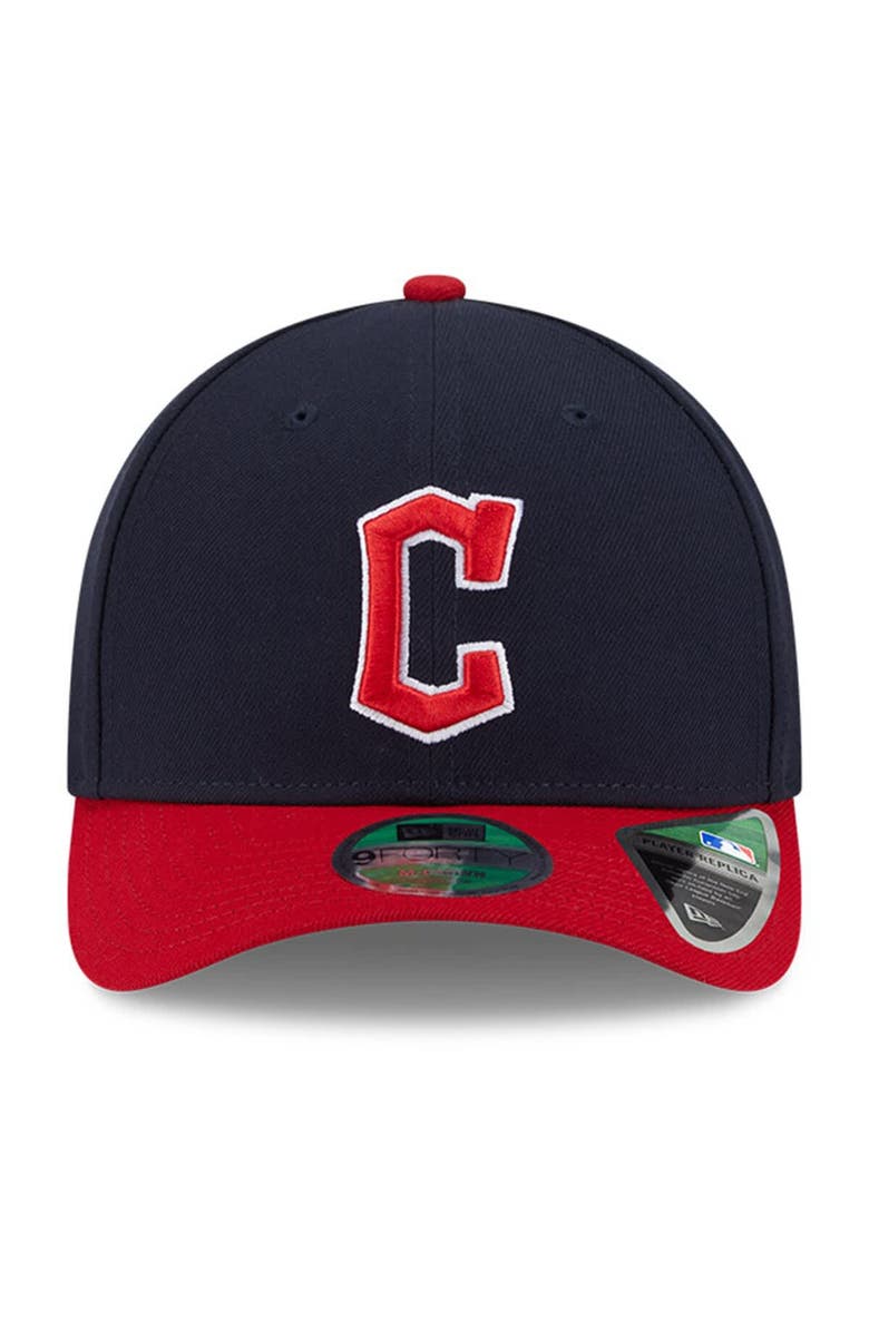 New Era Men's New Era  Navy Cleveland Guardians Player Replica 9FORTY Adjustable Hat, Alternate, color, Navy