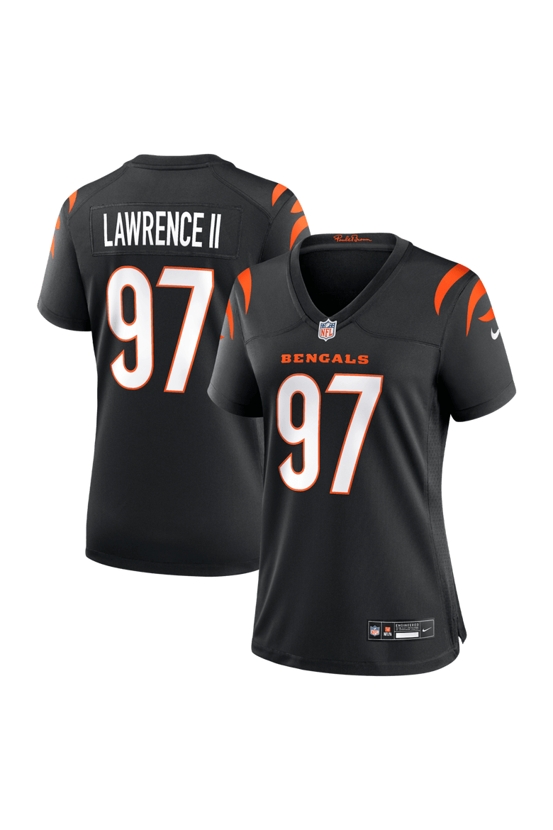 Women's Nike Dexter Lawrence II Black Cincinnati Bengals Game Jersey, Main, color, Black