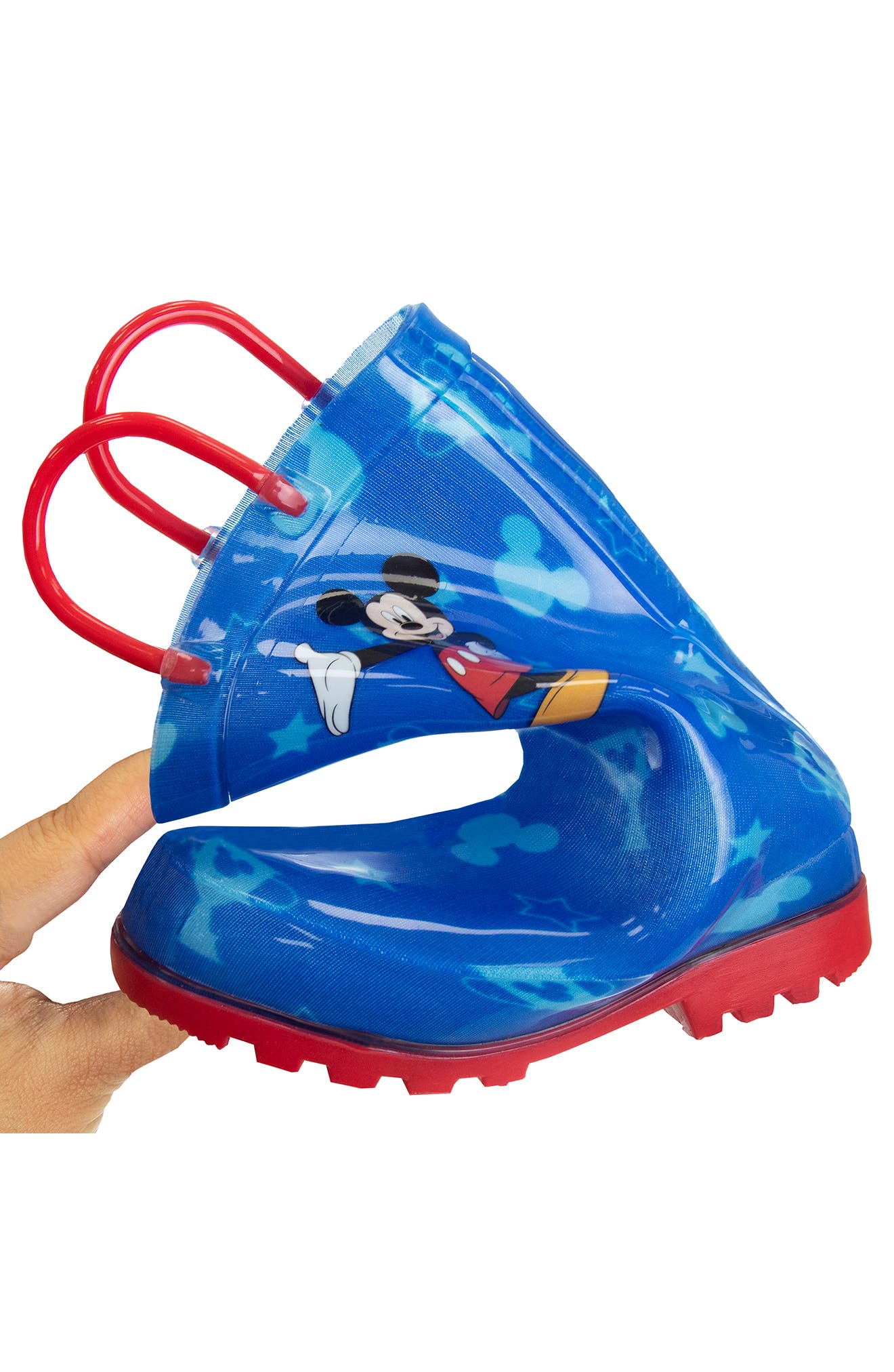JOSMO Kids' Disney Mickey Mouse Rain Boot, Alternate, color, Blue/Red