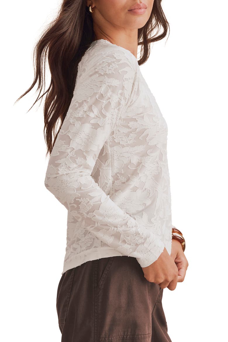 Cecelia Floral Long Sleeve Top, Alternate, color, SHELL PINK