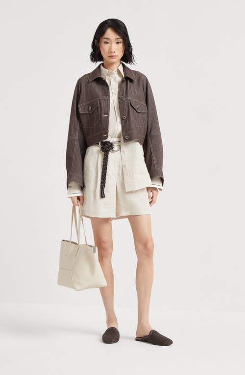 Brunello Cucinelli Baggy Shorts In Yuta