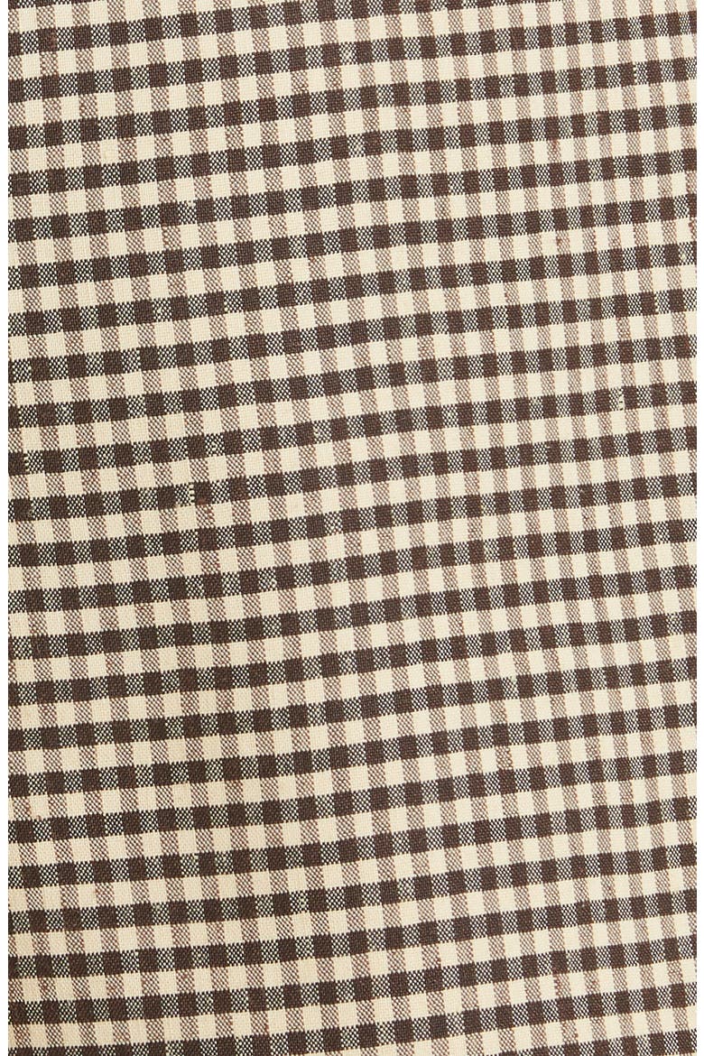 Gingham Linen Blend Romper, Alternate, color, SPRING CHECK ESPRESSO
