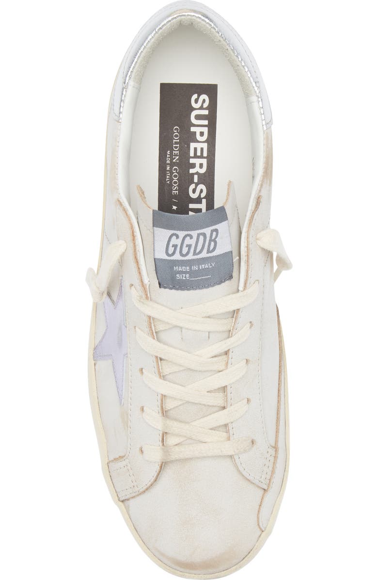 Golden Goose Super-Star Low Top Sneaker, Alternate, color, White/ Silver/ Pink