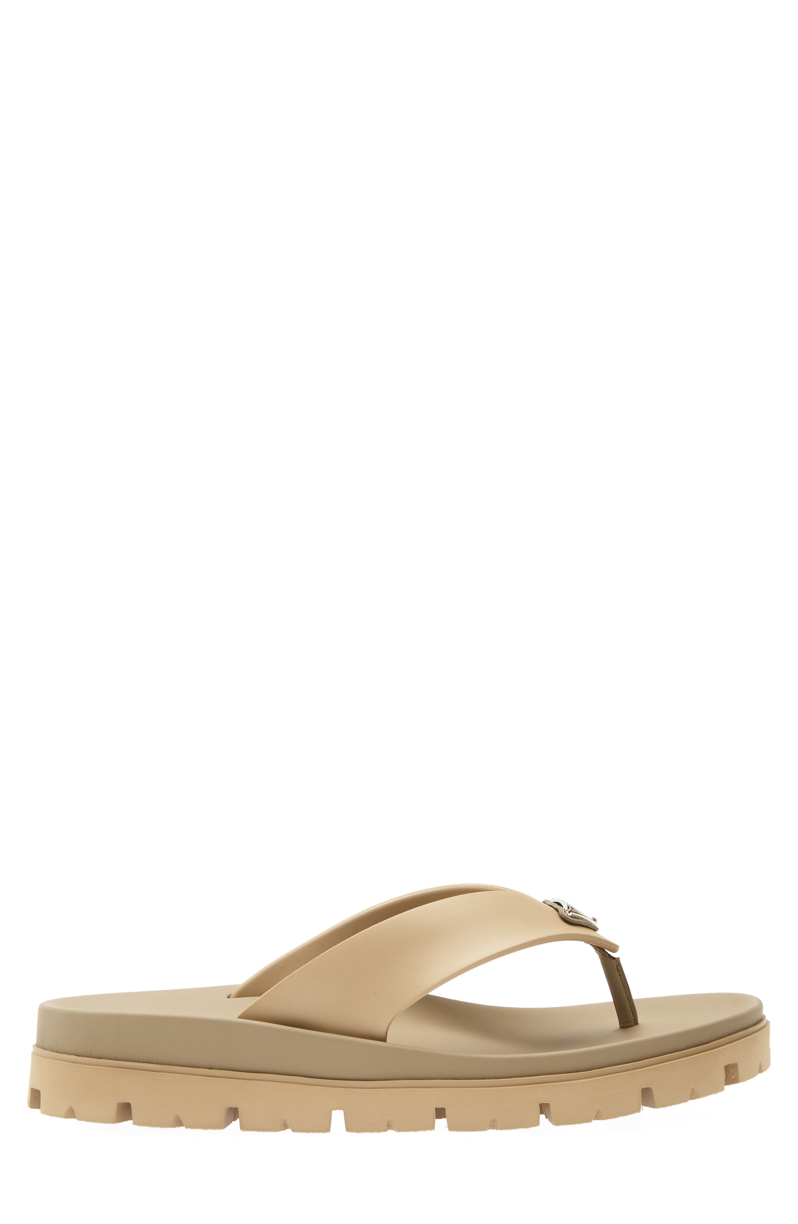 Lug Sole Flip Flop, Alternate, color, BEIGE