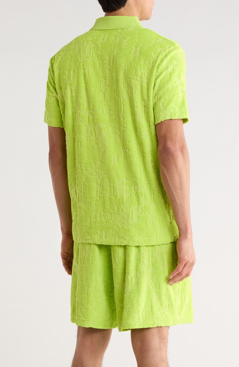 PURPLE BRAND Terry Towel Short Sleeve Polo, Alternate, color,