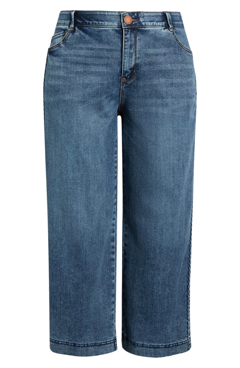 Wit & Wisdom Gracie Skyrise Double Side Seam Wide Leg Jeans, Alternate, color, Blue Artisanal