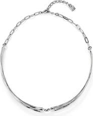 UNODE50 Choker Necklace With White Topaz