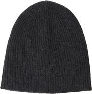Amicale Cashmere Double Layer Rib Knit Beanie