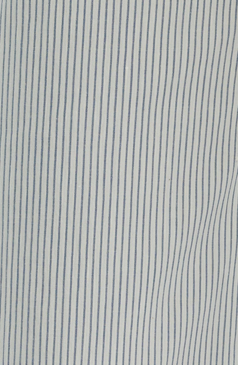 FRAME The Modernist Stripe Button Pocket High Waist Wide Leg Pants, Alternate, color, Navy Multi