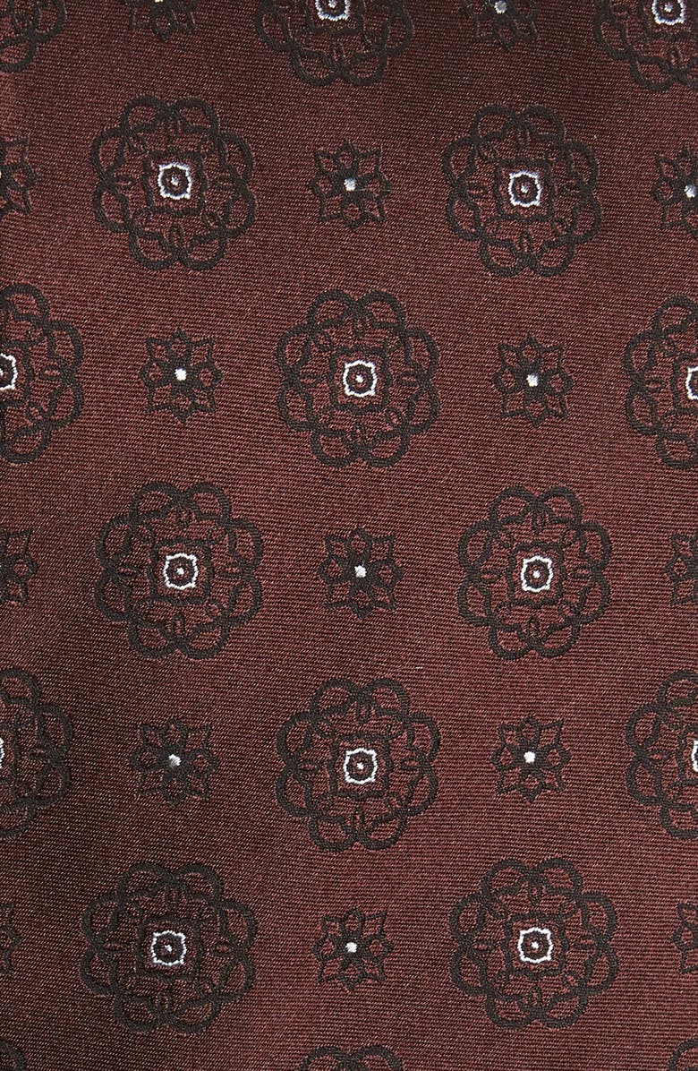 ZEGNA Ermenegildo Zegna Medallion Silk Tie, Alternate, color, 