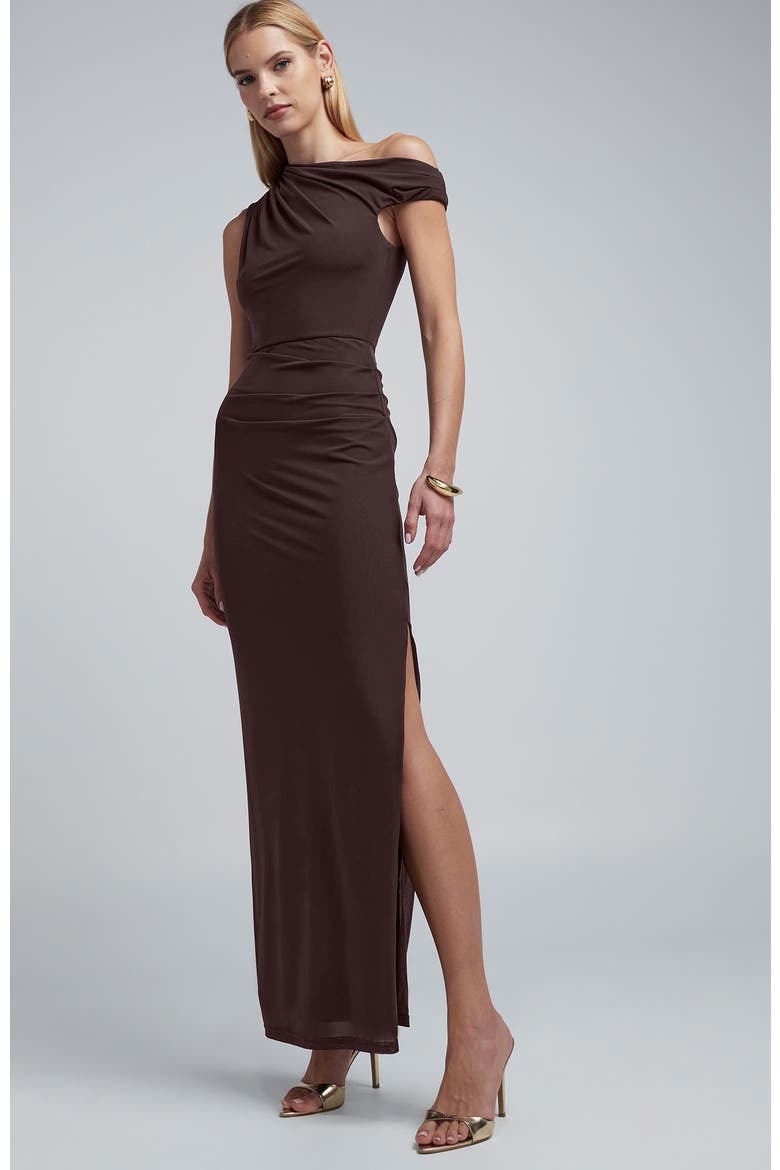 Freya Maxi Dress, Alternate, color, Chocolate