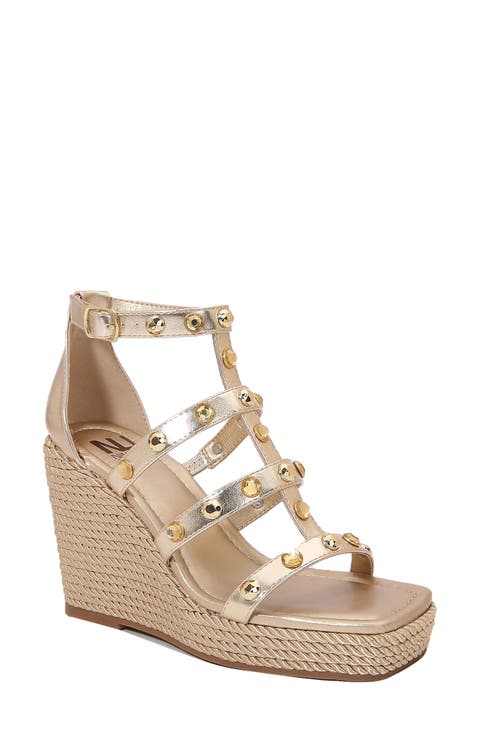 Panda Caged Platform Wedge Sandal