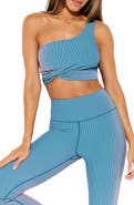 Spiritual Gangster Charlieze One-Shoulder Sports Bra