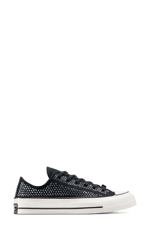 Converse Unisex Chuck 70 Swarovski® Embellished Canvas Low Top Sneaker In Black