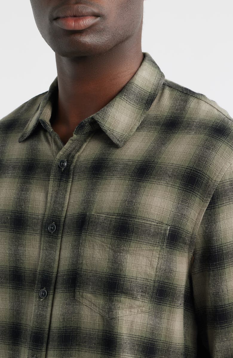 Rails Lennox Plaid Button-Up Shirt, Alternate, color, Lichen Onyx
