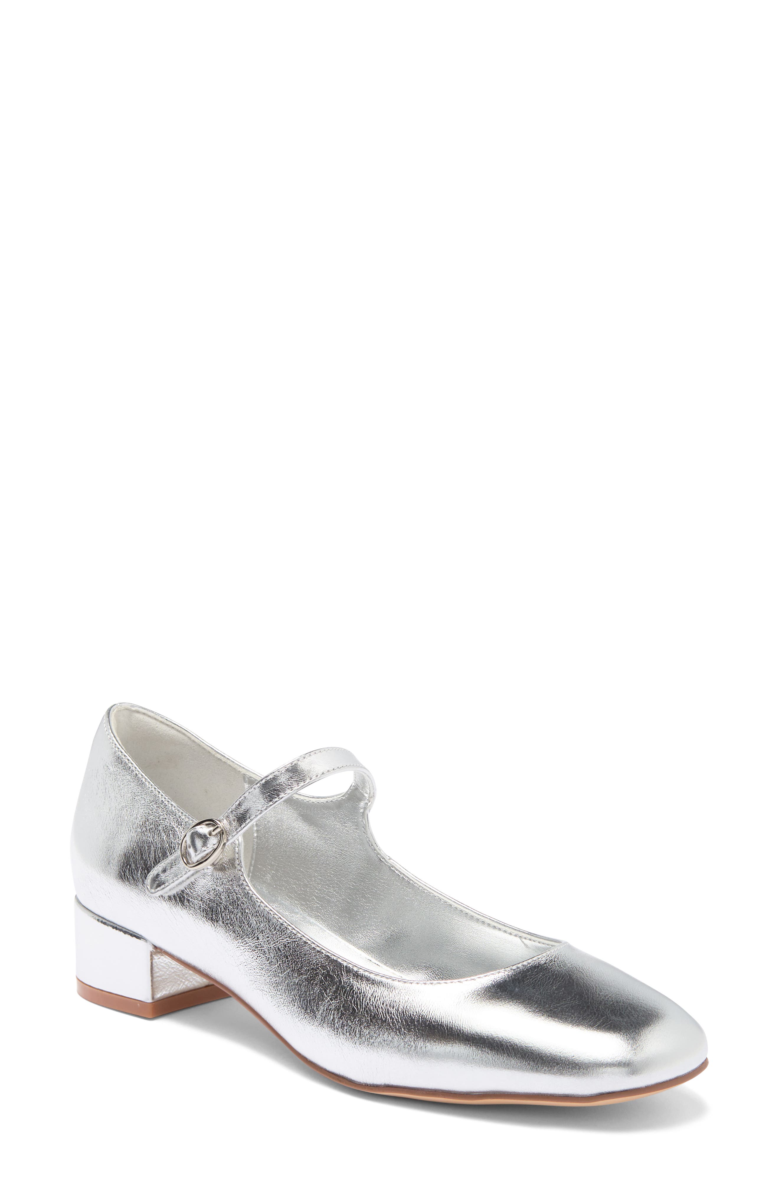 Top Tier Mary Jane Pump, Main, color, SILVER