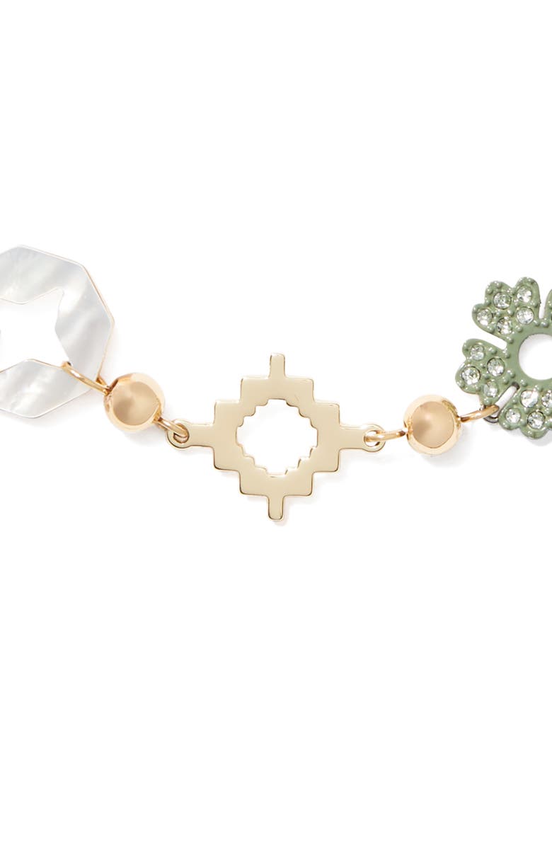 Tory Burch Forget Me Not Bracelet, Alternate, color, Multi