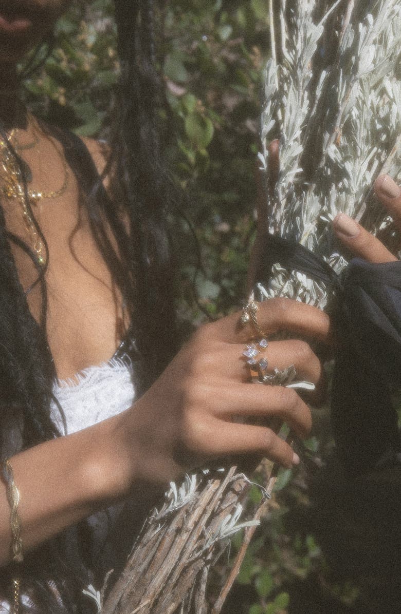 Child of Wild Mara Cubic Zirconia Ring, Alternate, color, Gold