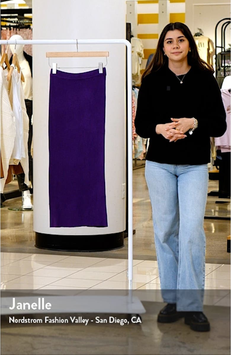 Rib Midi Sweater Skirt, sales video thumbnail