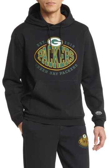 Hugo Boss Boss X Nfl Touchback Graphic Hoodie In Green Bay Packers Black
