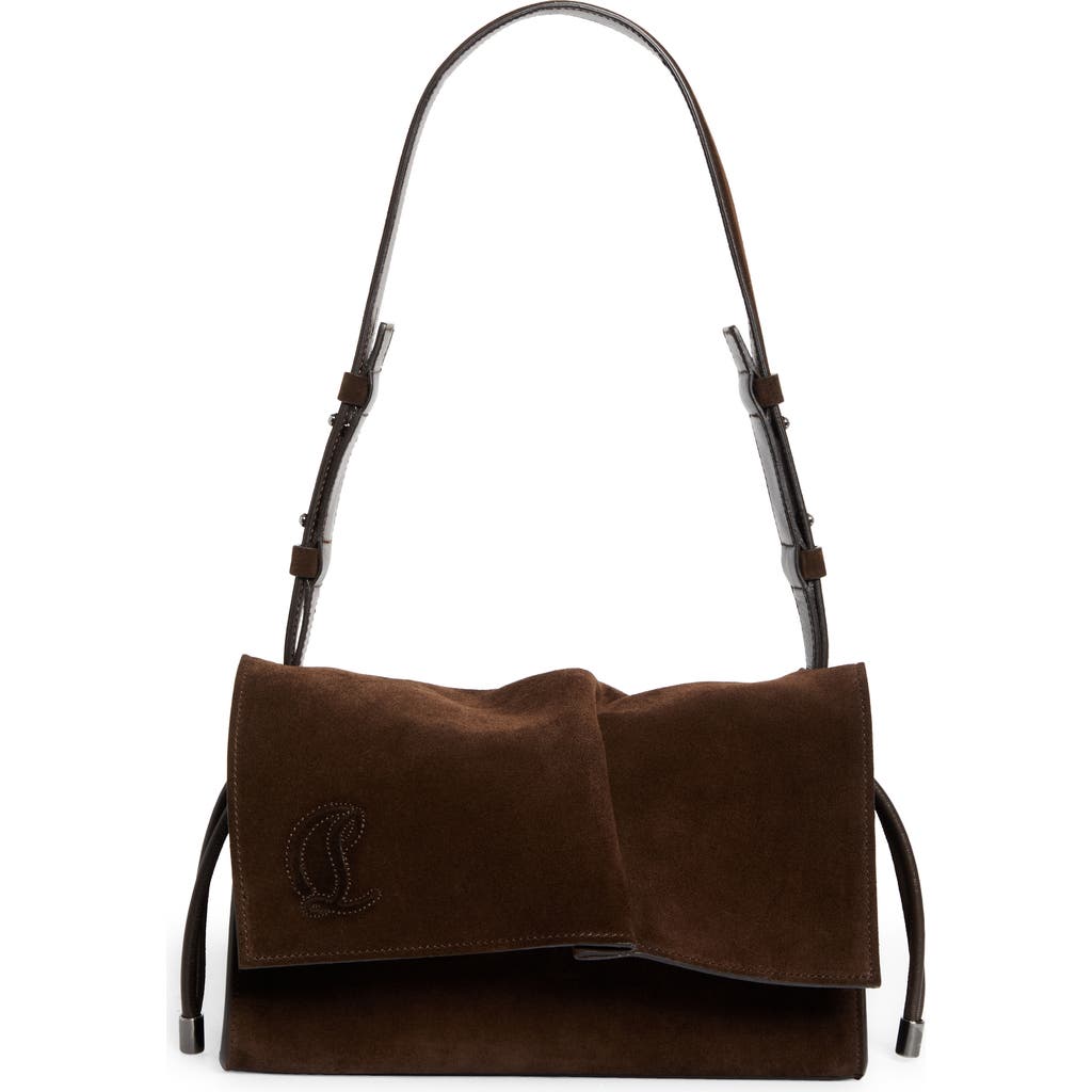 Christian Louboutin Small Baggy Suede Shoulder Bag
