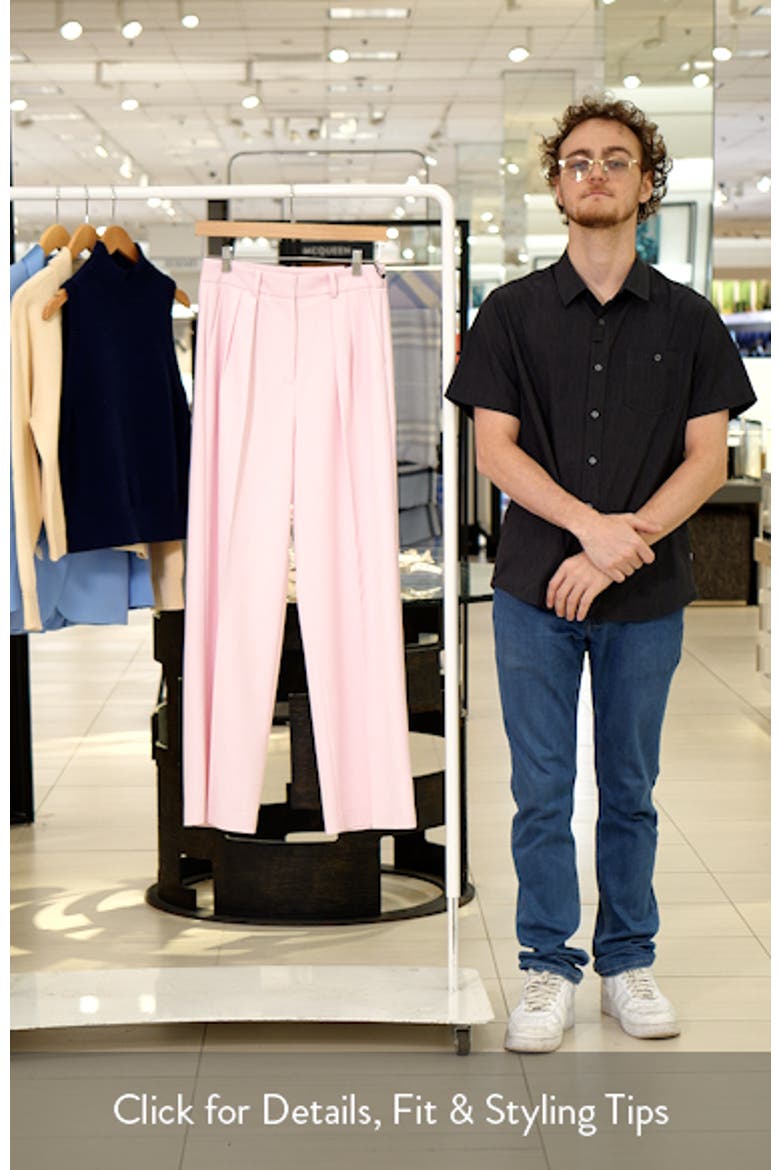 Double Pleat Wide Leg Pants video