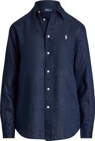 Polo Ralph Lauren Classic Fit Linen Button-Up Shirt