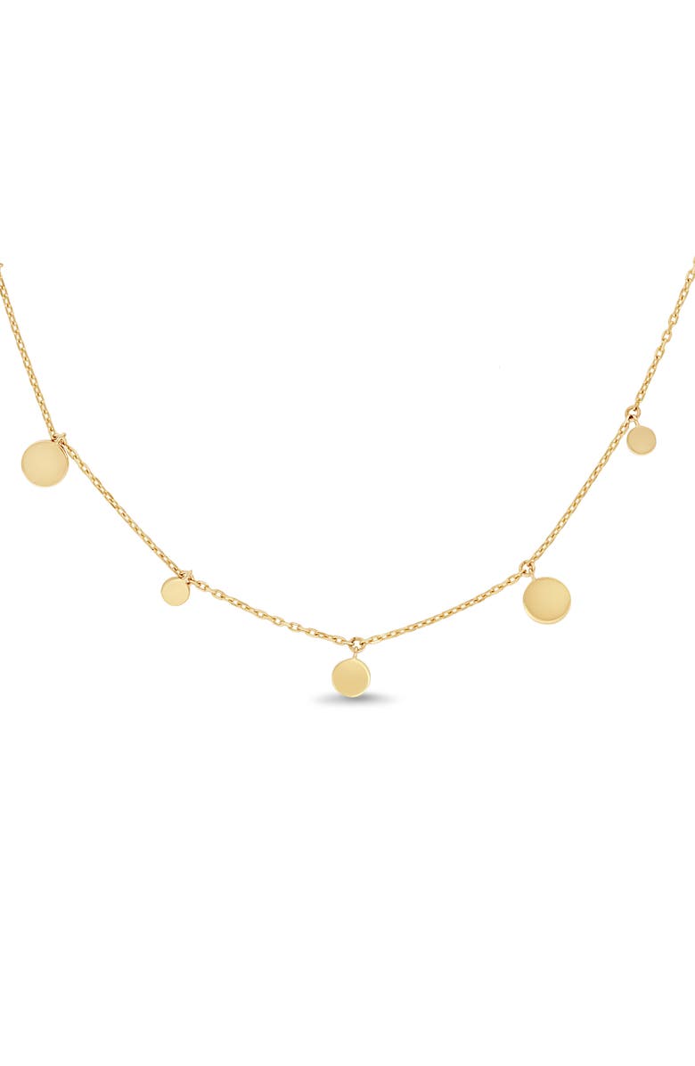 Bony Levy 14K Yellow Gold Disc Charm Necklace, Alternate, color, 14K Yellow Gold